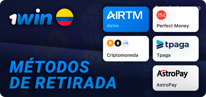 Sistemas de pago para retirar dinero a 1Win