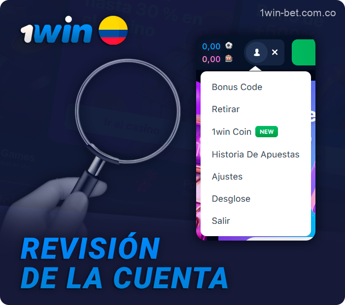 Características de una cuenta personal 1Win