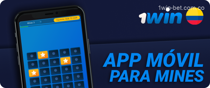 1win Colombia app móvil para Mines