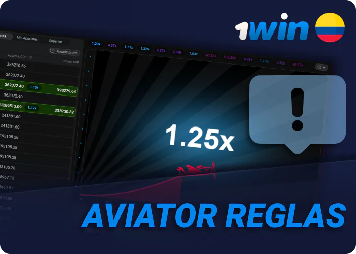 Normas del juego Aviator en 1win