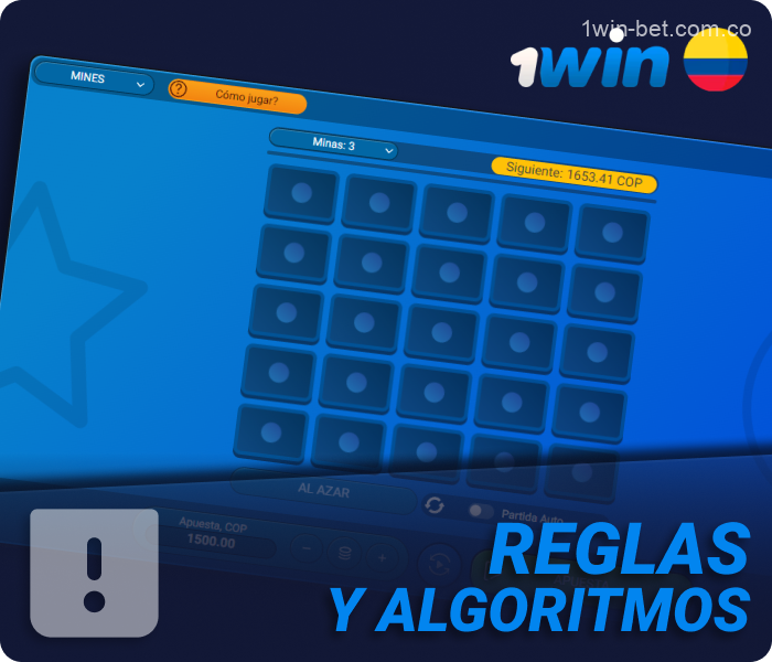 Normas del juego Minas 1win Colombia