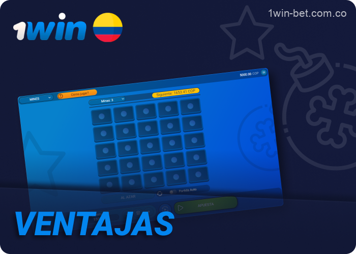 Beneficios de 1win Mines