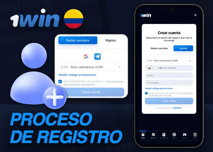 Registro paso a paso para nuevos jugadores en la aplicación móvil de 1win